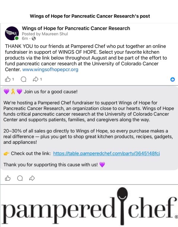 2026 Pampered Chef Fundraiser