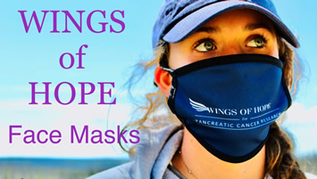 Wings of Hope for Pancreatic Cancer Hope Face Mask